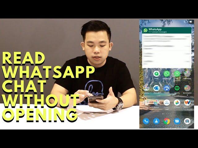 How To Read WhatsApp Chat Without Opening It