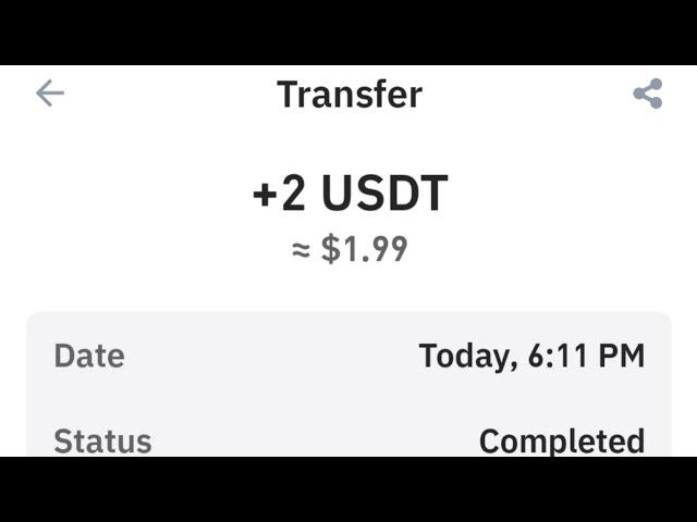 Tap & Received $2.00 USDT Instantly  Fastest usdt paying Website