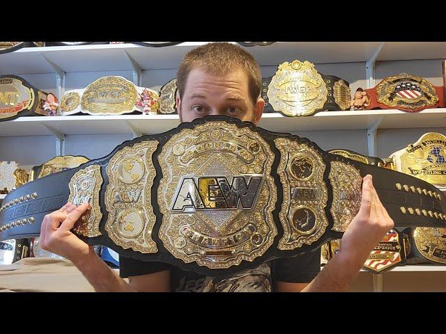 OFFICIAL AEW World Championship replica belt unboxing/review!!