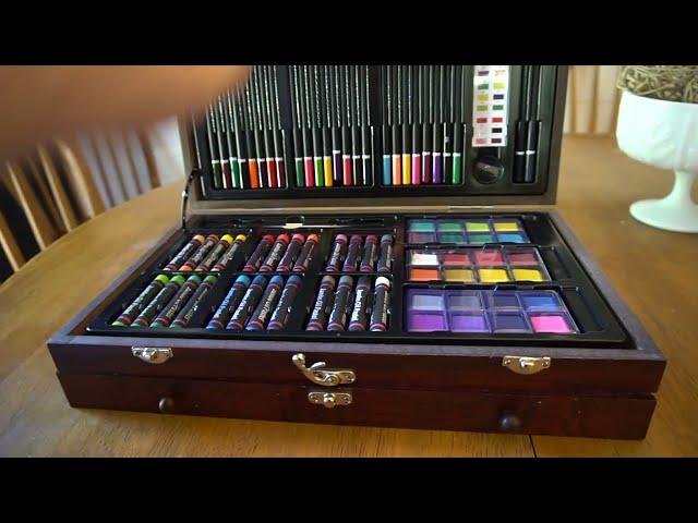 U.S. Art Supply 143-Piece Mega Wood Box Art Painting, Sketching and Drawing Set in Storage Case