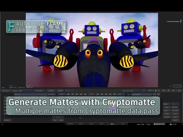 Generate Mattes with Cryptomatte - Flame 2020