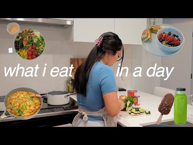 What I Eat In a Day *living alone*  simple home cooked meals, how to stay fit, easy healthy recipes