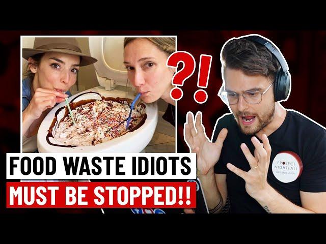 Why do people find these food waste idiots in America funny?!