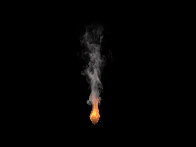 Fire Black Background