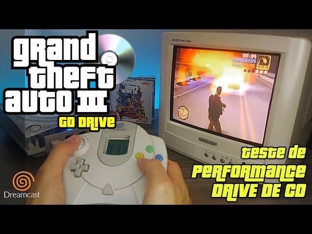 GTA 3 (Dreamcast) - Testing the performance of the GD Drive  CRT