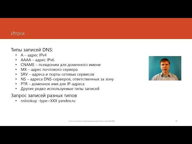 Типы записей DNS  | Курс "Компьютерные сети"