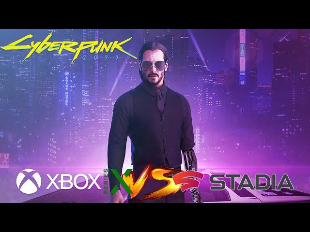 Cyberpunk 2077 - Xbox Series X vs Stadia Load Times Comparison