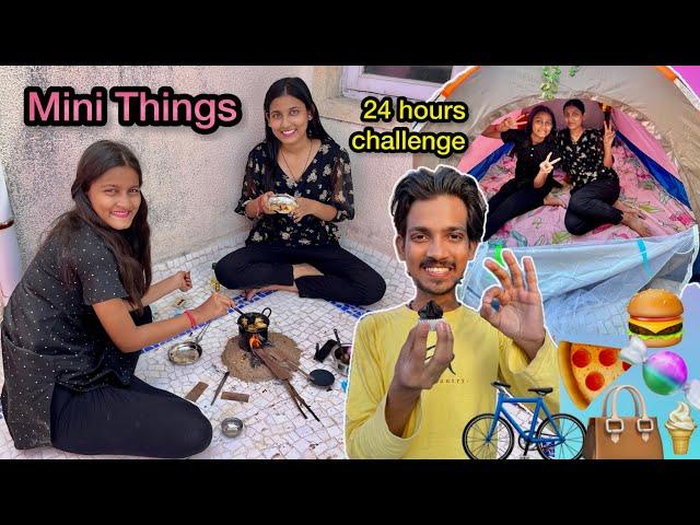 We used Only Mini Things For 24 hours | Challenge | aman dancer real