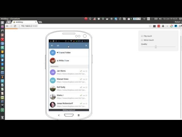 Telegram Shared Folder Exchange Between Android Phone & Ubuntu Linux