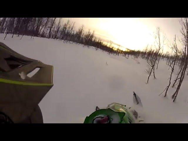 Arctic cat m800 in fresh pow