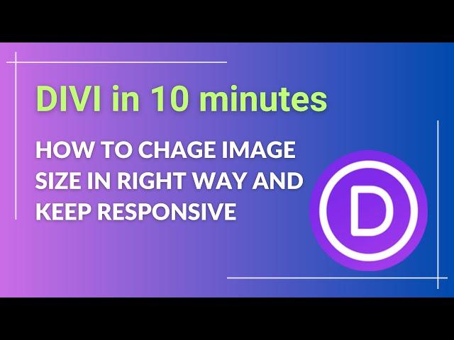 Wordpress change image size with Divi theme in right way!
