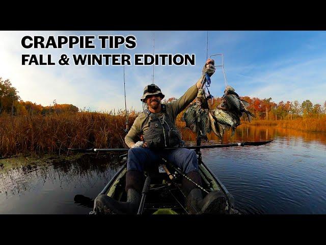 Fall & Winter Crappie Tips & CREEL Limit Day: Kayak Crappie Fishing during Fall in Maryland