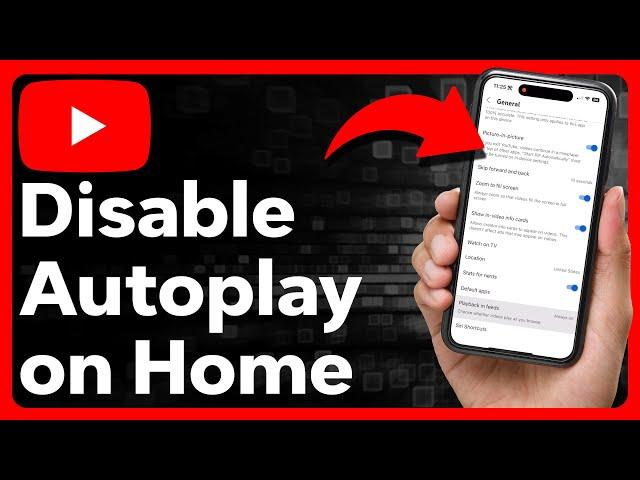 How To Turn Off Autoplay On YouTube Homepage