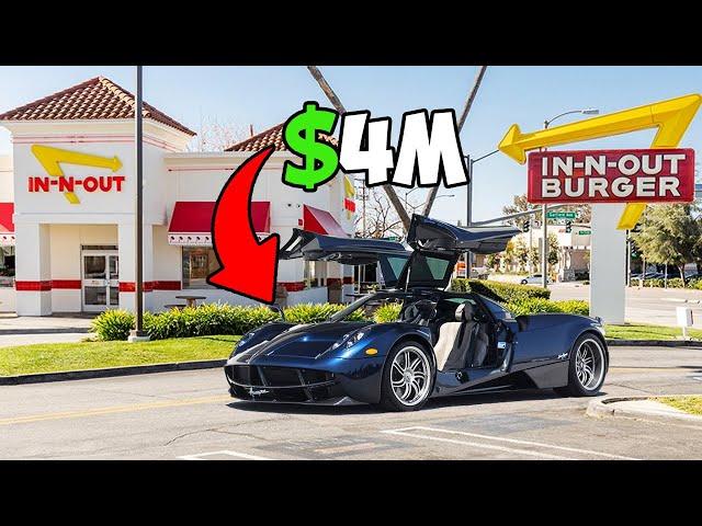 Driving a Pagani to get Fast Food!￼