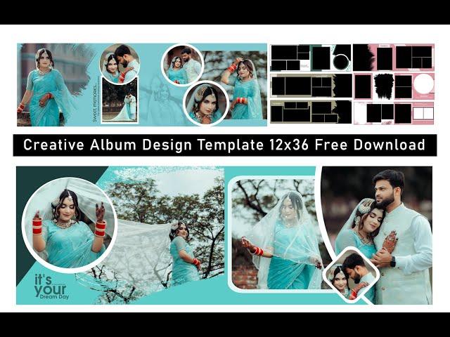 Wedding Album Design PSD Free Download 12x36 ! new PSD file