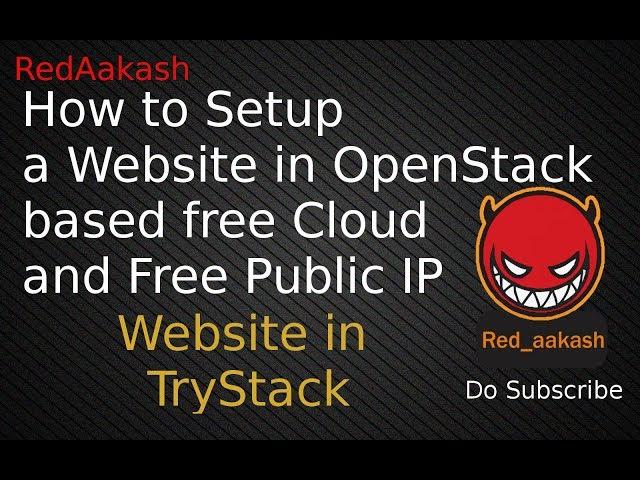 (HINDI)TryStack : Setup a website in Cloud instance | TryStack OpenStack based Cloud