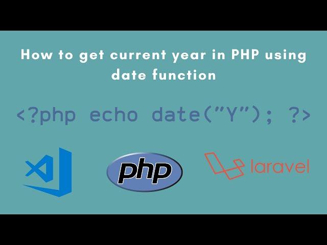 How to get current year in PHP using date function #php #programming #developer