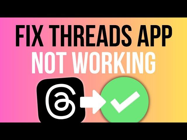 THREADS NOT WORKING FIX (Easy Tutorial) | Fix Threads Not Loading | Threads Glitch Fix