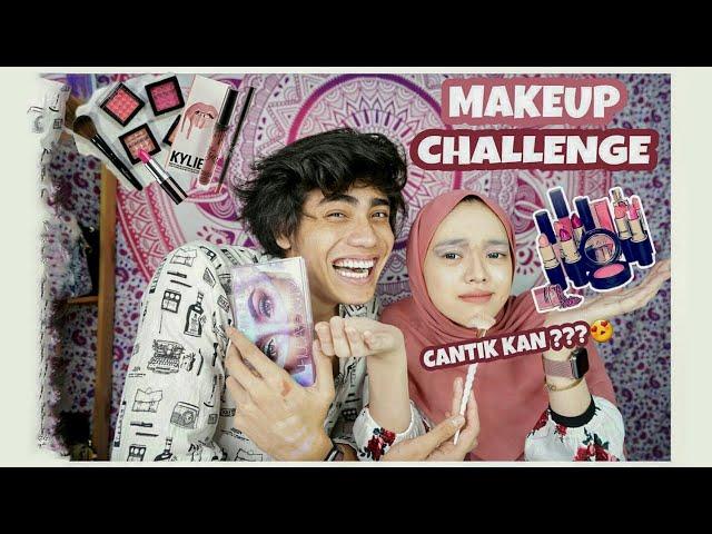 MAKEUP CHALLENGE WITH TIKTOK FAMOUS || ft SyasyaRushdiena (AKU PANDAI MAKE UP GUYS!!!)