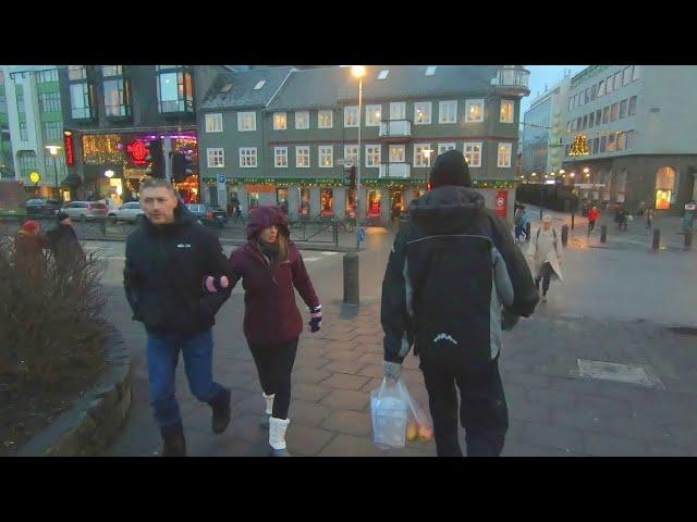 Walking Through the Streets of Reykjavik, Iceland