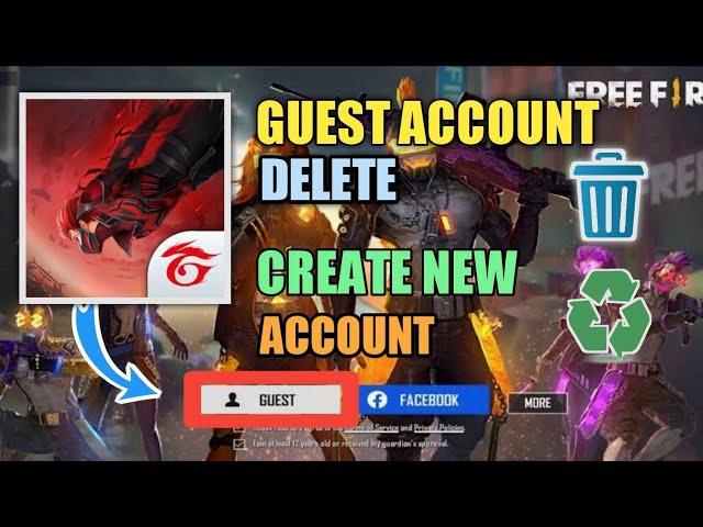 How To Delete Free Fire Guest Account | How To Create Free Fire New Guest Account