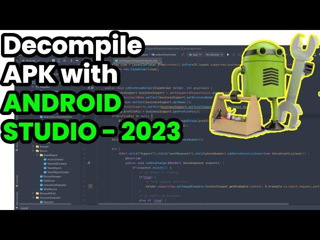 Decompiling APKs with Android Studio 2023 | 100% Working Solution | Step-by-Step Tutorial