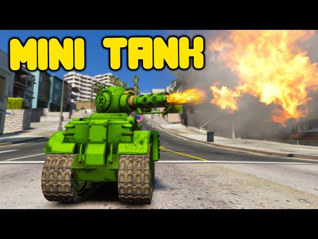 Robbing Banks With A Mini Tank In GTA 5 RP