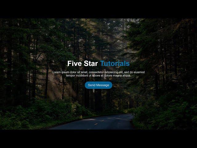 Fullscreen Background Image With Dark Overlay | CSS Responsive Background Image Tutorial