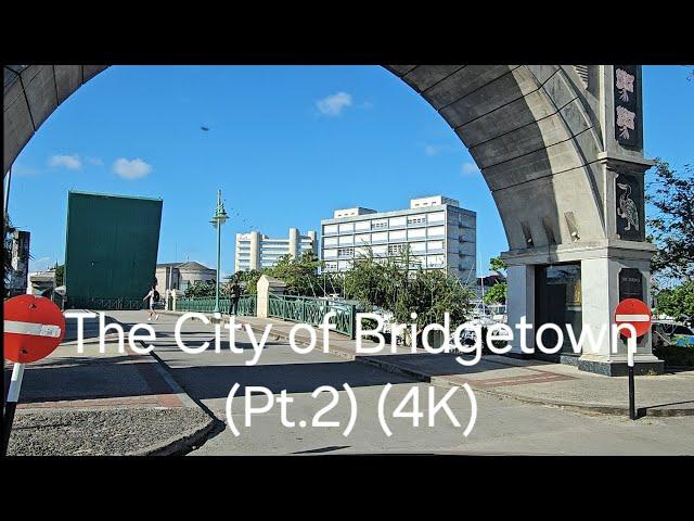 Driving in Barbados - The City of Bridgetown Pt.2 (4K)