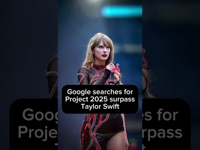 Google searches for Project 2025 surpass Taylor Swift