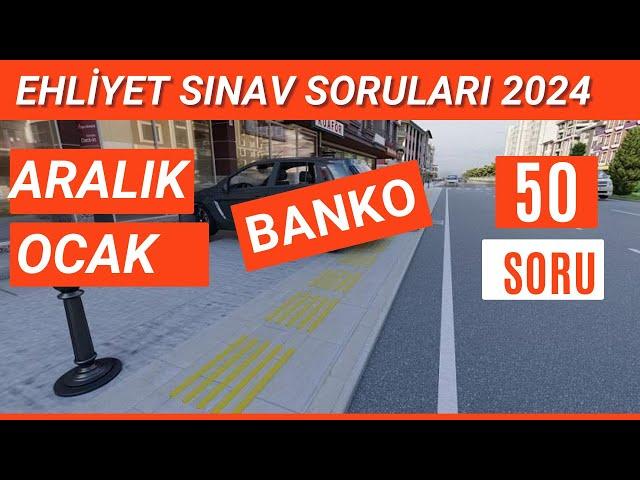 Ehliyet Sınav Soruları 2024 | Aralık, Ocak Çıkmış Ehliyet Sorularını Çöz