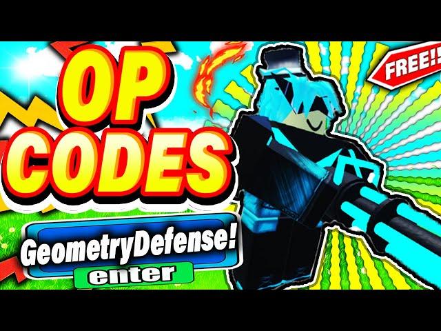 ALL NEW *SECRET CODES* IN ROBLOX GEOMETRY DEFENSE (new codes in roblox Geometry Defense) NEW