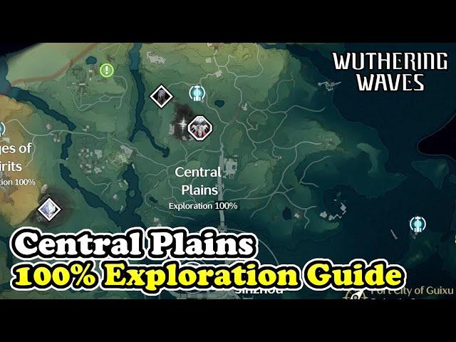 Central Plains 100% Exploration Guide Wuthering Waves (Central Plains All Chests & Collectibles)