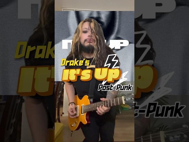 Shredding on guitar to my post-punk remix of Drake's 'It's Up' #DrakeRemix #PostPunkMusic #ItsUp