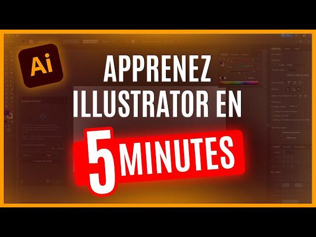 Apprendre Illustrator en 5 MINUTES ! Tutoriel débutant