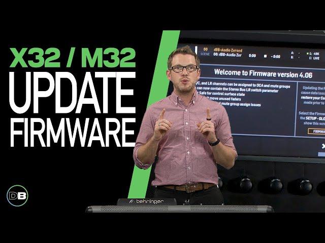 Behringer X32 Firmware Update Instructions