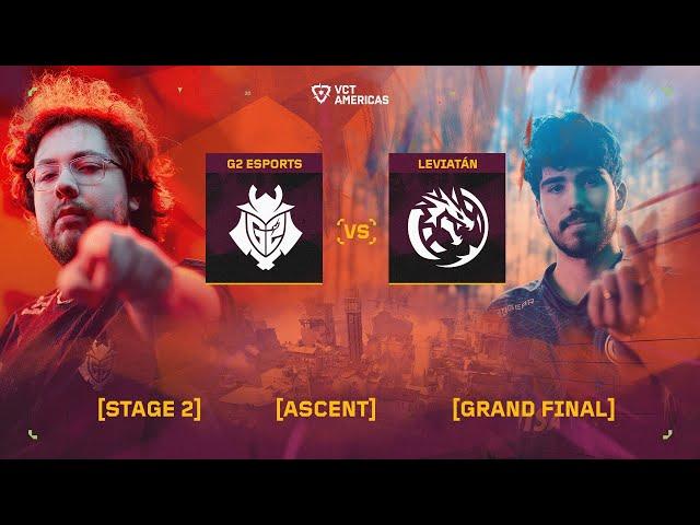 G2 Esports vs Leviatán - VCT Americas Stage 2 - Grand Final - Map 4