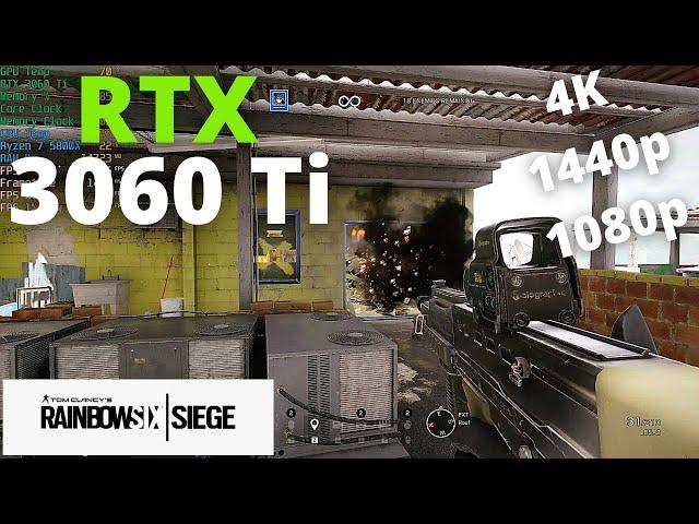 Tom Clancy's Rainbow Six Siege: RTX 3060 Ti + Ryzen 7 5800X | 4K, 1440p, 1080p | Max Settings