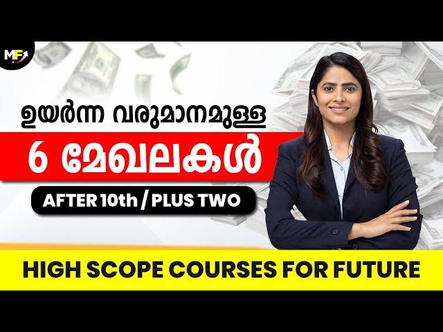 6 High Scope Sectors | Best Courses after 10th and Plus Two in 2024 |  Malayalam