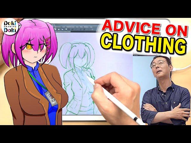 Posing and Clothing!｜Japanese PRO Animator Advice on Subscriber Art