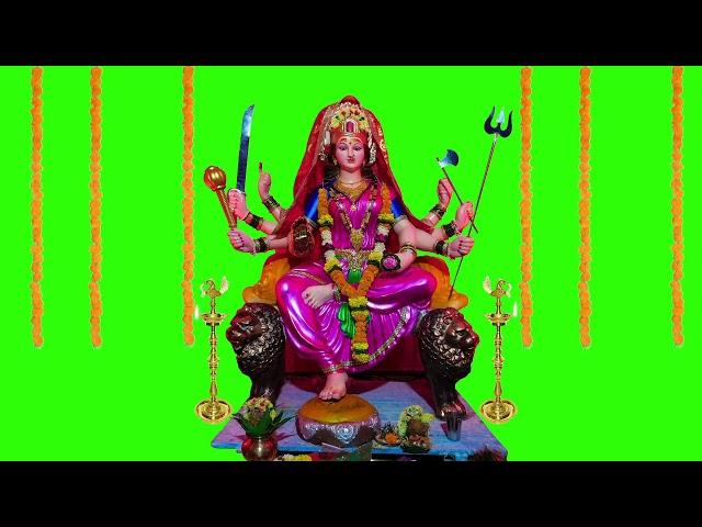 Durga Maa / Durga Mata Green Screen Video Animation | Navratri Special Durga Mata Green screen video