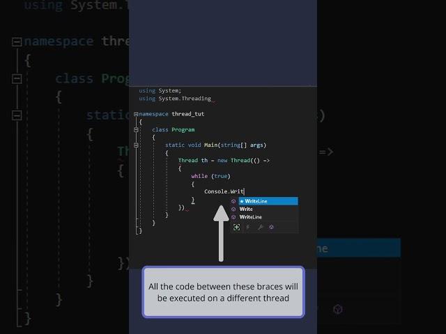 C# Threads #shorts