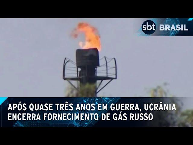 Ucrânia encerra fornecimento de gás russo para a Europa | SBT Brasil (01/01/25)