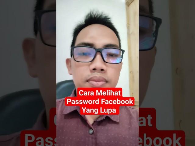 Cara Melihat Password Facebook Yang Lupa #shorts