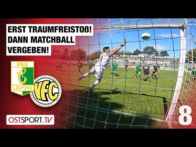 Erst Traumfreistoß! Dann Matchball vergeben: Chemie Leipzig - VFC Plauen | Regionalliga Nordost