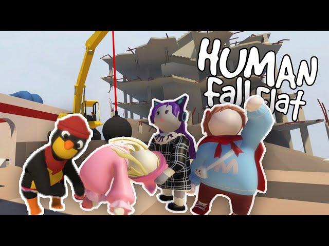 ¡LO MÁS DIVERTIDO! ️ El #TeamGritón juega HUMAN FALL FLAT 