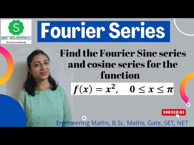 Fourier half range sine series example with important points and formula