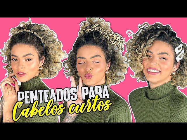 4 PENTEADOS P/ CABELO CURTO + ACESSÓRIOS 