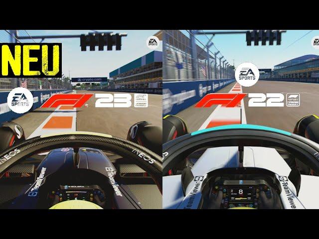 F1 23 vs F1 22: Welches Game ist SCHNELLER? | F1 23 Hotlap Vergleich Miami