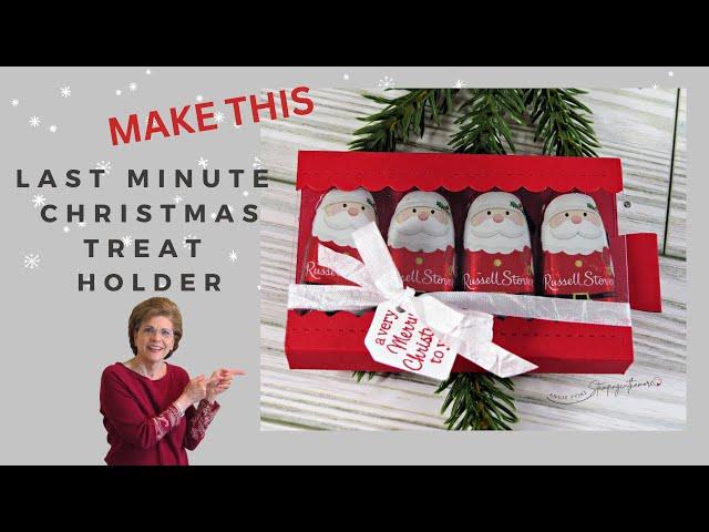 Perfect Stocking Stuffer Last Minute Christmas Treat Holder (a cute treat holder ready in minutes)